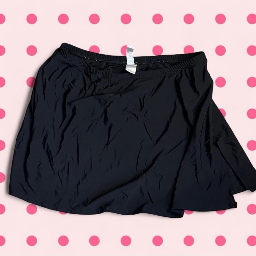 Black Mini Skirt Slit Flowy Balletcore Style